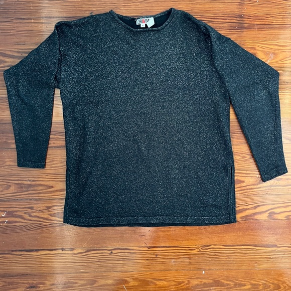 VINTAGE l’eau vive SPARKLY sweater size medium - Picture 2 of 5
